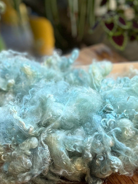 Mohair teint à la main