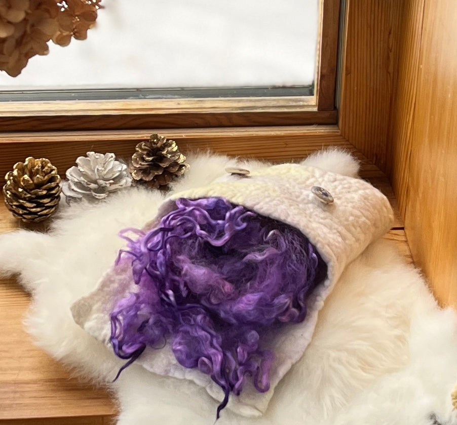 3 D Wet felted bag , Saturday December 6, 2025