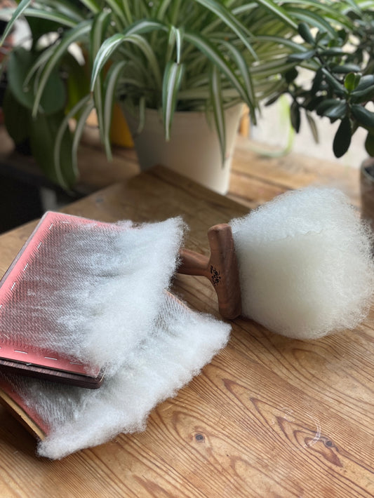 Kit de fibre de mouton non lavée