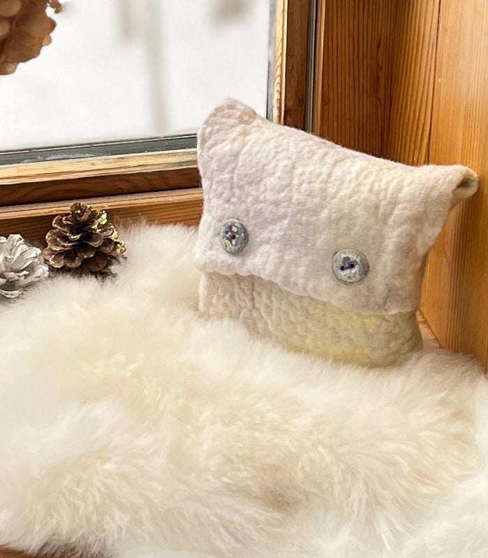 3 D Wet felted bag , Saturday December 6, 2025