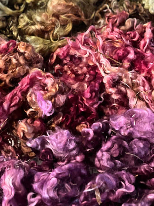 Lincoln Wool Locks- Hand dyed