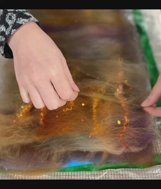 3 D Wet felted bag , Saturday December 6, 2025